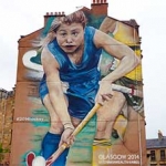 Glasgow Commonwealth Games Murals at Partick Station